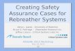 Creating Safety Assurance Cases  for  Rebreather Systems