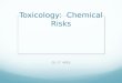 Toxicology:  Chemical Risks