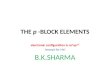 THE  p  -BLOCK ELEMENTS