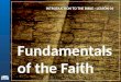 Fundamentals of  the Faith