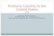 Products Liability in the United States