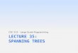 Lecture 35: Spanning Trees