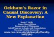 Ockham’s Razor in Causal Discovery: A New Explanation