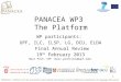 PANACEA WP3  The Platform
