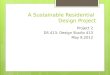 A Sustainable Residential  Design Project