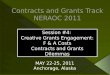 Contracts and Grants Track NERAOC 2011