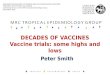 DECADES OF VACCINES Vaccine trials: some highs and lows