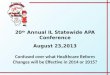 20 th  Annual IL Statewide APA Conference