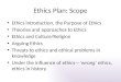Ethics Plan: Scope