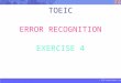 TOEIC ERROR RECOGNITION EXERCISE 4