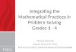 Integrating the Mathematical Practices in Problem Solving Grades 1  - 4