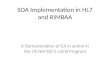 SOA Implementation in HL7 and RIMBAA