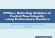 CFIMon : Detecting Violation of  Control Flow Integrity  using Performance Counters