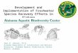 Development and Implementation of Freshwater Species Recovery Efforts in Alabama