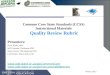 Common Core State Standards (CCSS)  Instructional Materials  Quality Review Rubric