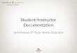 Student/Instructor Documentation