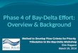 Phase 4 of Bay-Delta Effort: Overview & Background