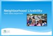 Neighborhood Livability