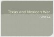 Texas and Mexican War