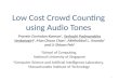 Low Cost Crowd Counting using Audio Tones