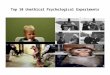 Top 10 Unethical Psychological Experiments