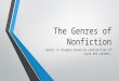 The Genres of  Nonfiction