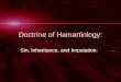 Doctrine of Hamartiology: