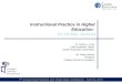 Instructional Practice in Higher Education:  An Online Journal