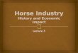 Horse Industry History and Economic Impact
