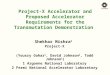 Project-X Accelerator and Proposed Accelerator Requirements for the Transmutation Demonstration