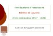 Fondazione Franceschi Diritto al Lavoro Anno scolastico 2007 – 2008