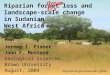 Riparian forest loss and landscape-scale change in Sudanian  West Africa