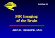 MR Imaging  of the Brain