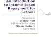 An Introduction to Income-Based Repayment for Schools