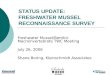 STATUS UPDATE: FRESHWATER MUSSEL RECONNAISSANCE SURVEY
