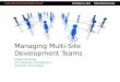 Managing  Multi-Site Development Teams