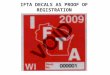 IFTA DECALS AS PROOF OF REGISTRATION