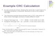 Example CRC Calculation