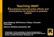 Teaching Well?  E ducational reconstruction efforts and (non)salaries for teachers in postwar Liberia