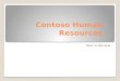 Contoso Human  Resources