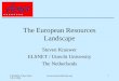 The European Resources Landscape