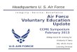 Air Force  Voluntary Education Update