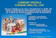 COMPANY PROFILE CHOSUN VINA CO., LTD
