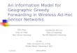 An Information Model for Geographic Greedy Forwarding in Wireless Ad-Hoc Sensor Networks