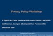 Privacy Policy Workshop