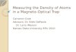 Measuring the Density of  Atoms in a Magneto-Optical Trap