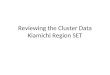 Reviewing the Cluster Data Kiamichi Region SET
