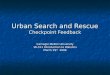 Urban Search and Rescue Checkpoint Feedback