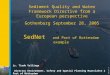 Sediment Quality and Water Framework Directive from a European perspective  Gothenburg September 28, 2005