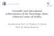Scientific and educational achievements of the Neurology clinic, Clinical Center of Serbia